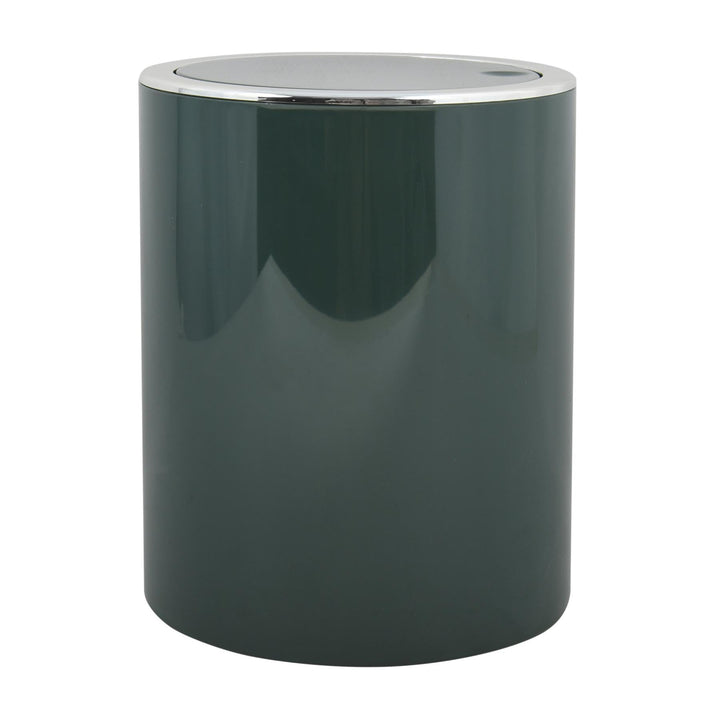 MSV - Bad Series Aspen Badezimmer-Abfalleimer - Pedal- und Schwingdeckel - 6 l - Ø18,5 x 26 cm - Dun