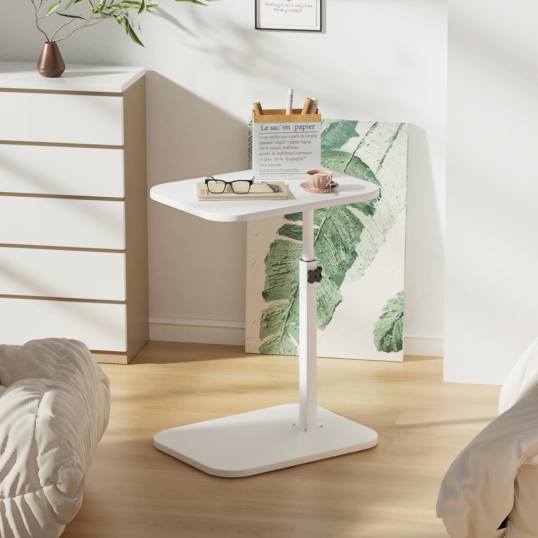 Mobiler Betttisch, Beistelltisch, PC-Halterung für Wohnzimmer, Büro, Schlafzimmer, Bremsen zur Stabi
