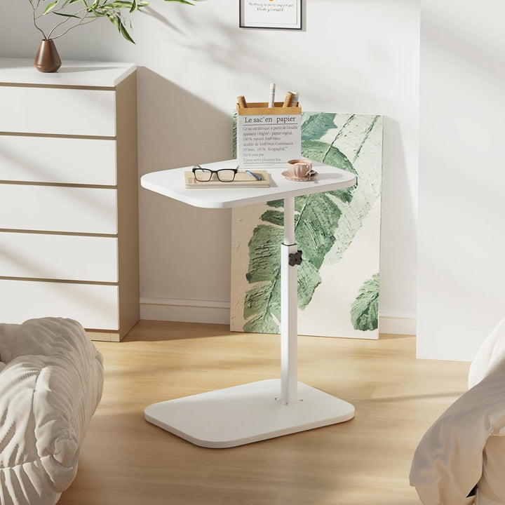 Mobiler Betttisch, Beistelltisch, PC-Halterung für Wohnzimmer, Büro, Schlafzimmer, Bremsen zur Stabi