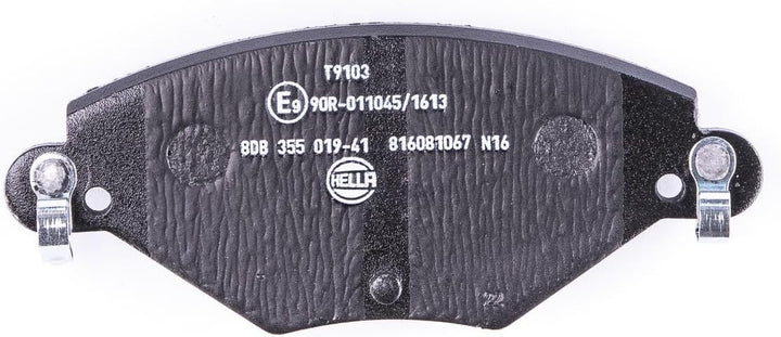 HELLA PAGID 8DB 355 019-411 Bremsbelagsatz - T9103 - Dicke/Stärke: 17.7mm - Bremssystem: Bosch - ink