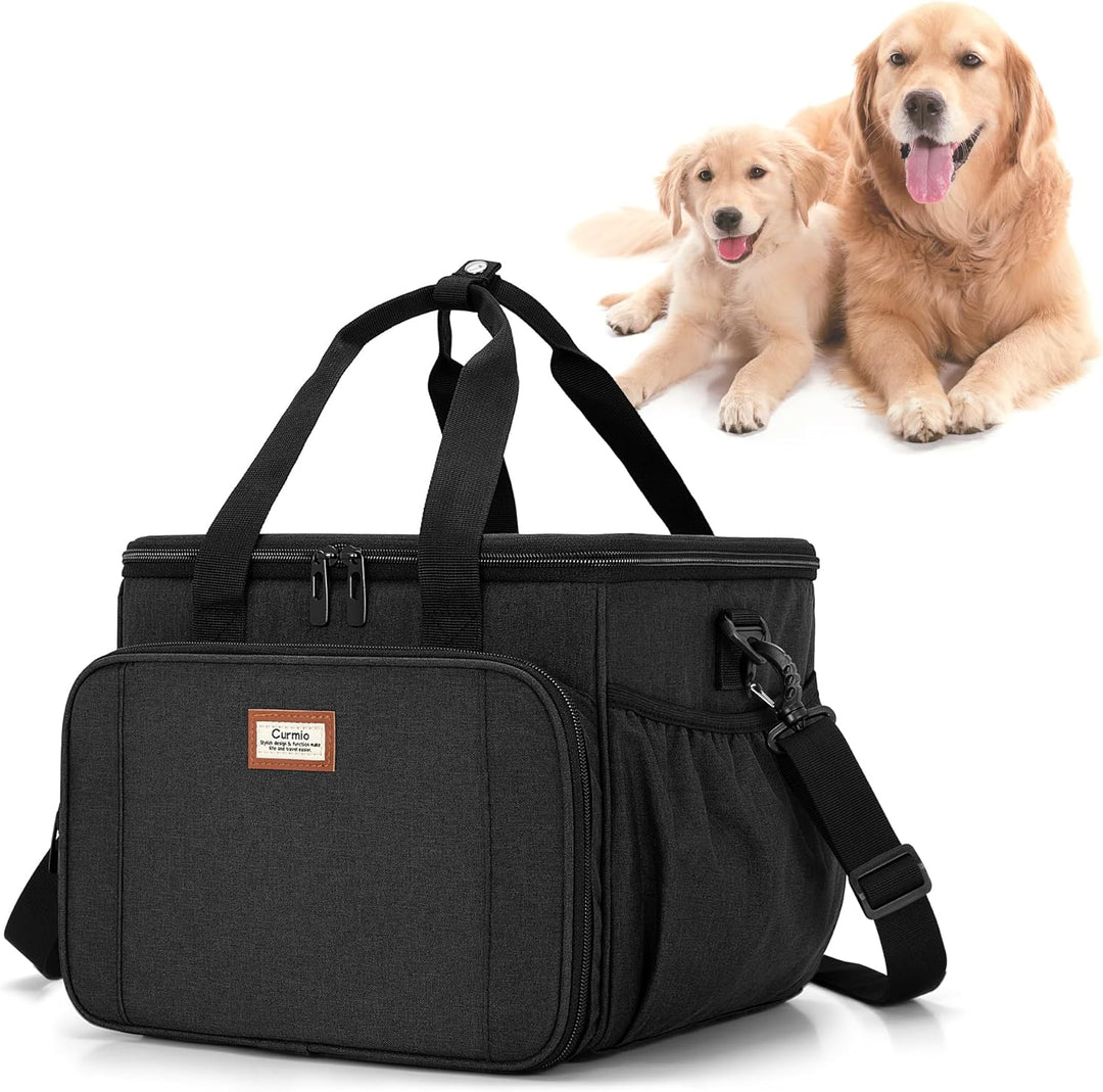CURMIO Hundepflegetasche, Haustierpflege Tasche, Organizer Tragetasche für Hundepflegezubehör, Hunde