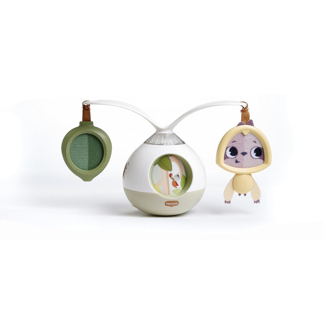 Tiny Love 2-in-1 Tummy Time Mobile Baby mit Musik & Licht, 360° Drehbares, 0+ Monate, für Kinderwage