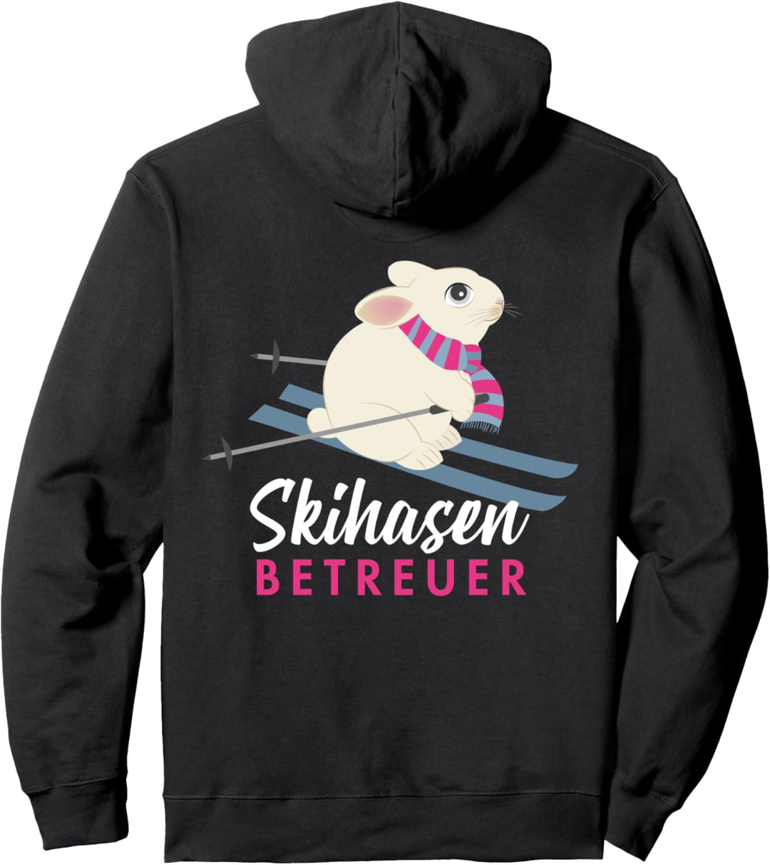 Ski Hase Skihasen Betreuer Ski Snowboard Skifahrer Berge Pullover Hoodie
