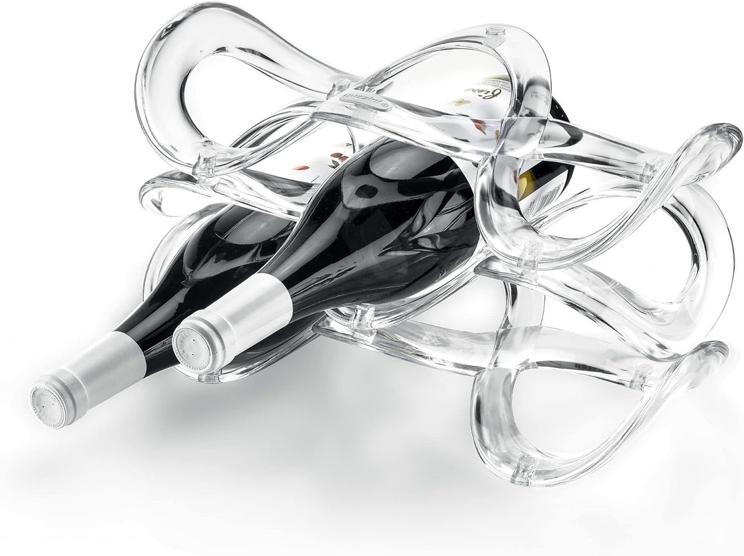 Guzzini - Icons, Cuvée Universal-Flaschengestell - Transparent, 32,4 x 16 x h18,2 cm - 17010000, Tra