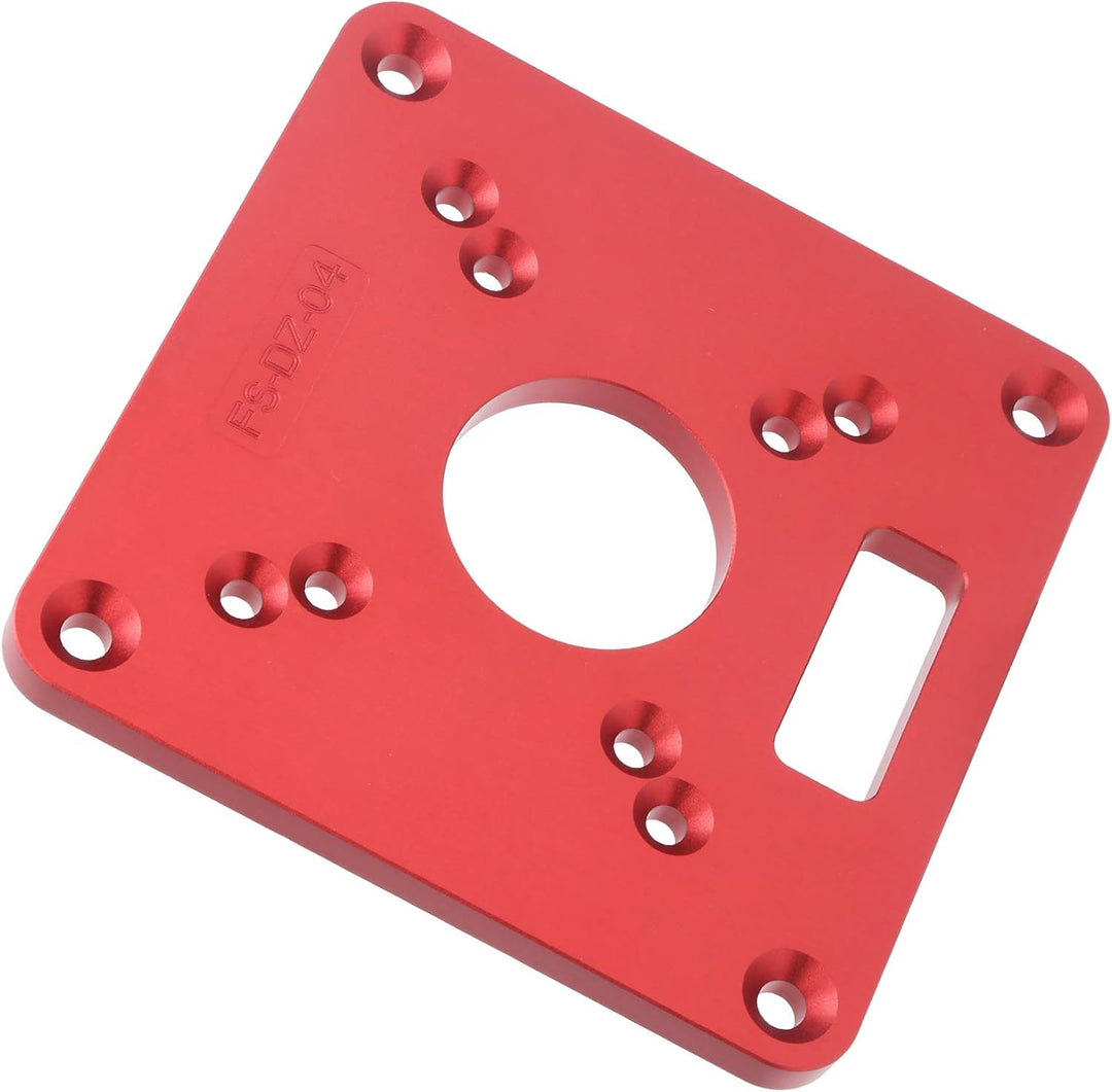 Router Base, Flip Board aus Aluminiumlegierung, Router Sub Base Plate mit Vorgebohrten Löchern Kompa