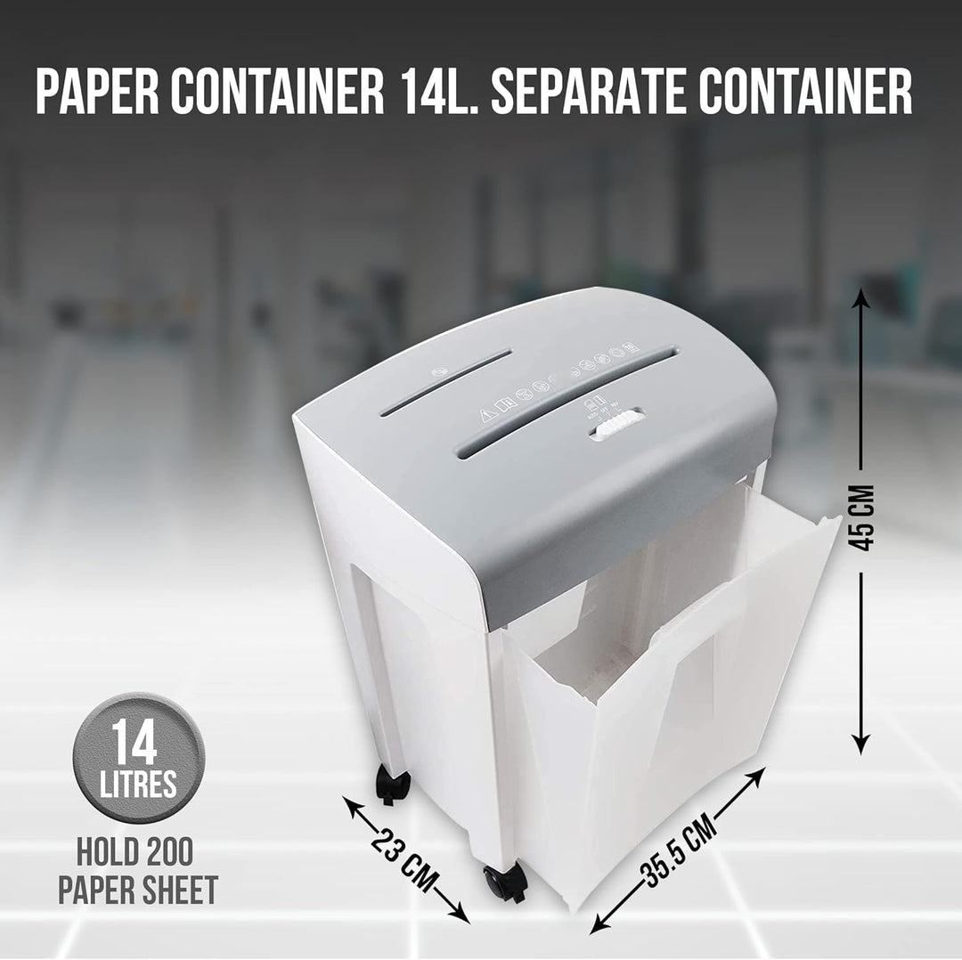 Quigg® Kreuzschnitt Aktenvernichter PBS 14-17 Sicherheitsstufe P-4 Schutzklasse II