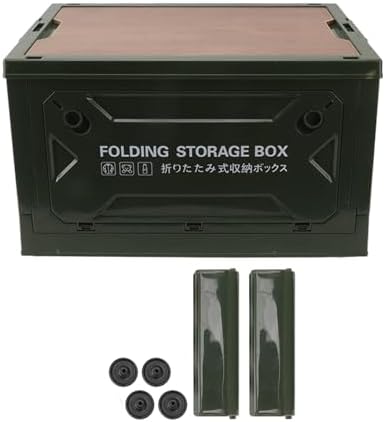 Qcwwy Faltbare Camping-Aufbewahrungsbox, Zusammenklappbare Aufbewahrungsbox, Starke Tragfähigkeit, 5