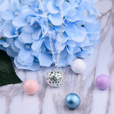 EUDORA Harmony Ball Baum des Lebens Anhänger, Bola Klangkugel Kette, Engel Anrufer Halskette Schmuck