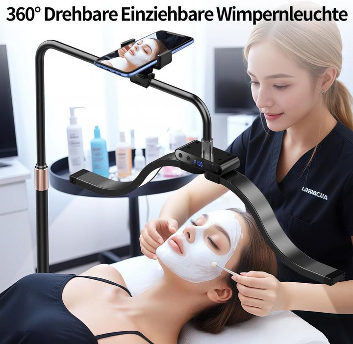 Wimpern Lampe für Wimpernverlängerungen mit Telefonhalter, Tätowierer, Nageltechniker – kühle, LED B