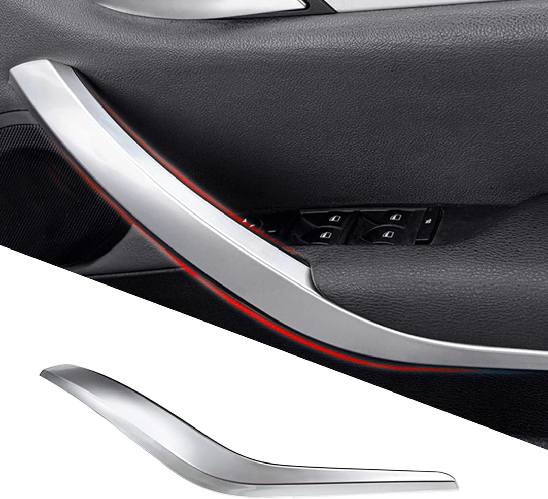 LIMBQS Innentürgriff Abdeckung für BMW E84 Armlehne Türgriff Türgriff für BMW X1 2008-2015 (Silber)