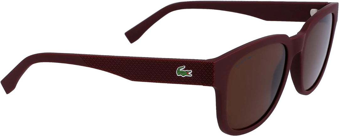 Lacoste Unisex L982S Sunglasses, 600 Matte RED, 53