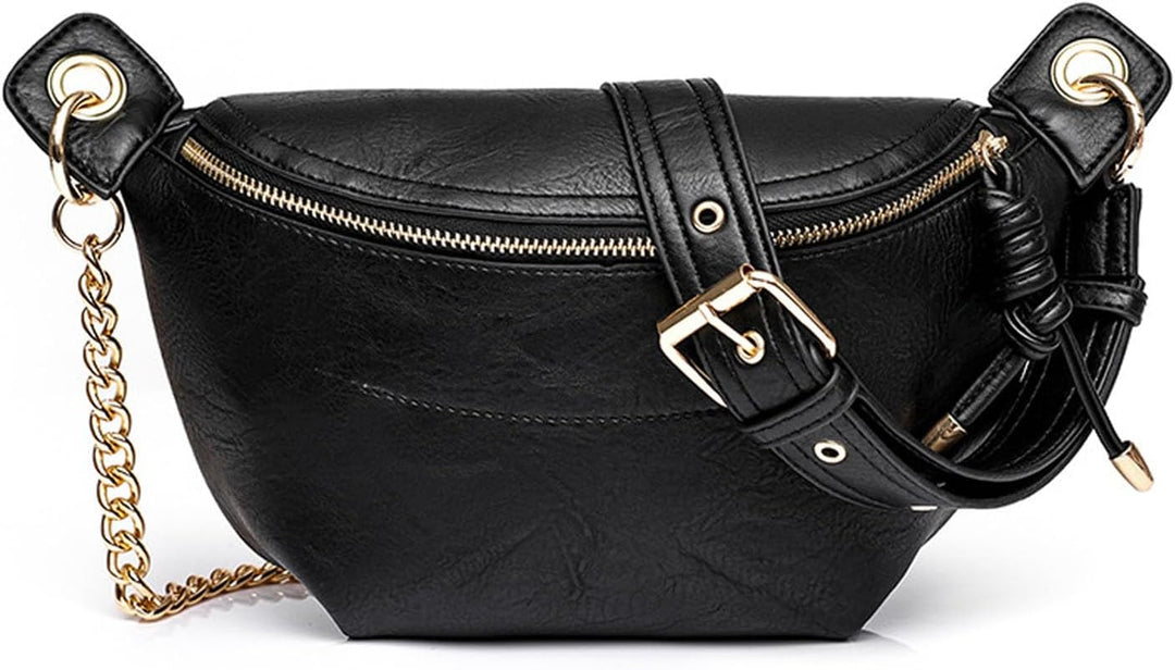 FANDARE Elegant Brusttasche Damen Handy Umhängetasche PU Leder Sling Bag Damen zum Umhängen Schulter