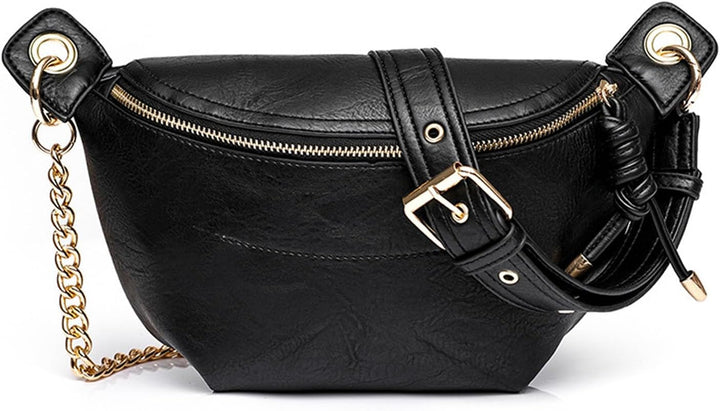 FANDARE Elegant Brusttasche Damen Handy Umhängetasche PU Leder Sling Bag Damen zum Umhängen Schulter