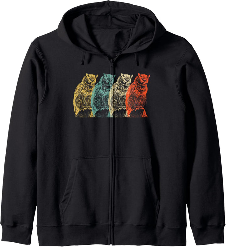 Owl Bird Vintage t shirts gift Owl Bird Vintage t shirts Kapuzenjacke