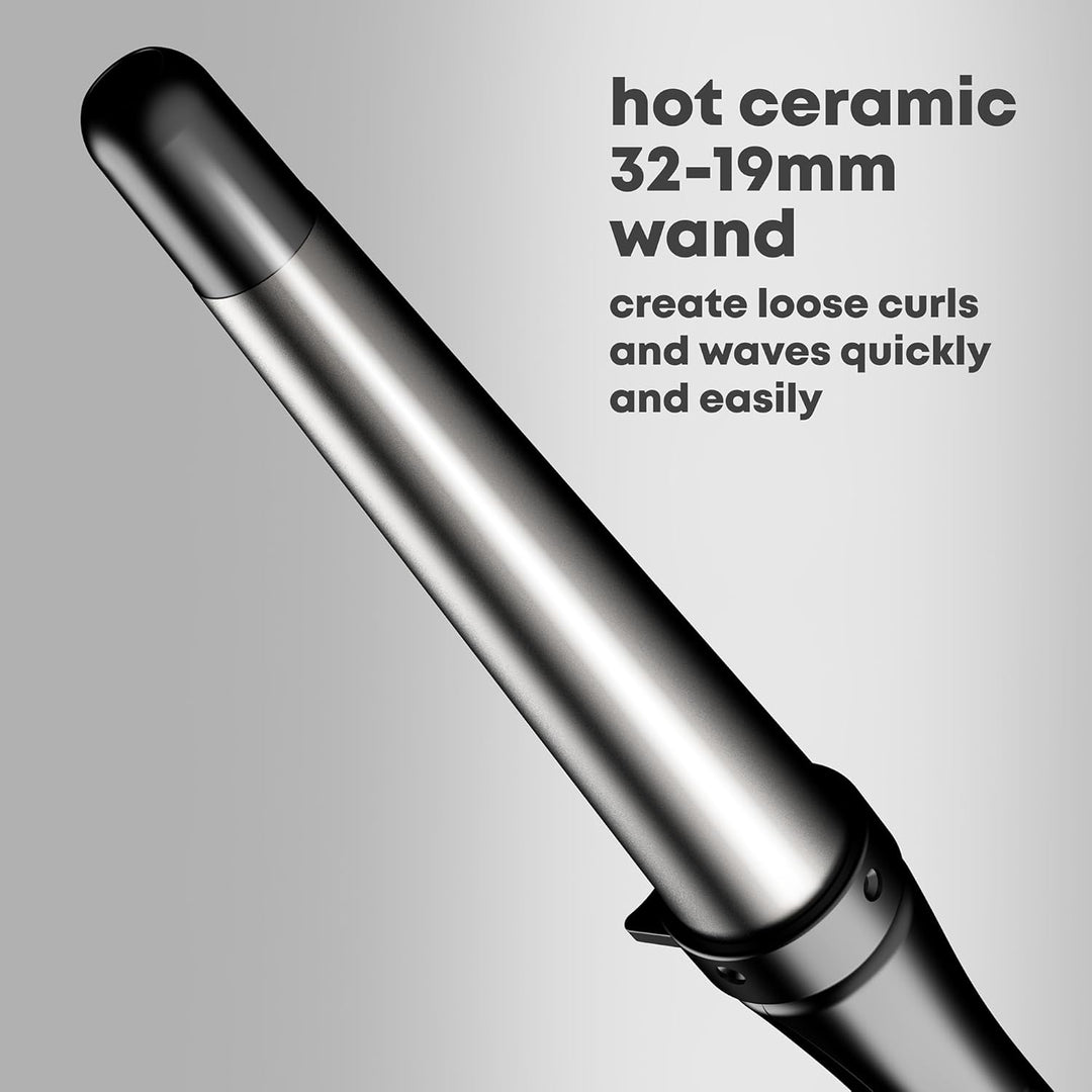 Revamp Progloss Big Wand - Beheizter Lockenstab mit Ionen-Technologie für lose Locken und Wellen, 32