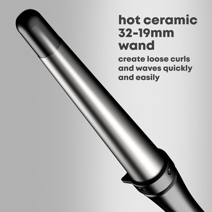 Revamp Progloss Big Wand - Beheizter Lockenstab mit Ionen-Technologie für lose Locken und Wellen, 32