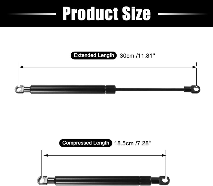 QUARKZMAN Universal Gasdruckfeder 200N Gasdruckdämpfer 300mm Gasfeder Heckklappe Möbel für Küchenmöb