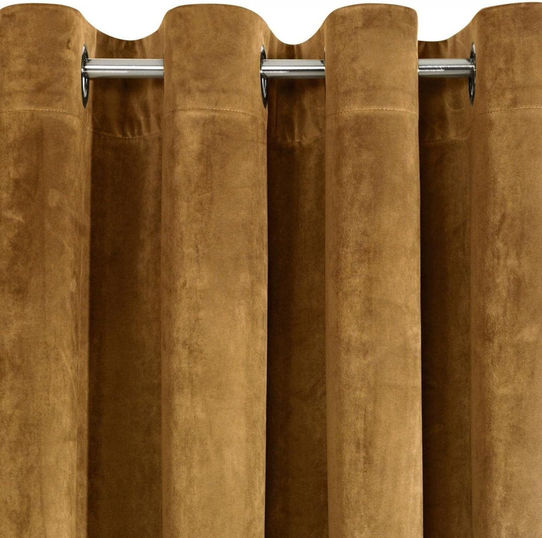 Eurofirany Villa Vorhang Samt Velvet Weich 10 Ösen-1 Stk. Edel Gardine Dick 290 g/m2 Elegant Glatt E