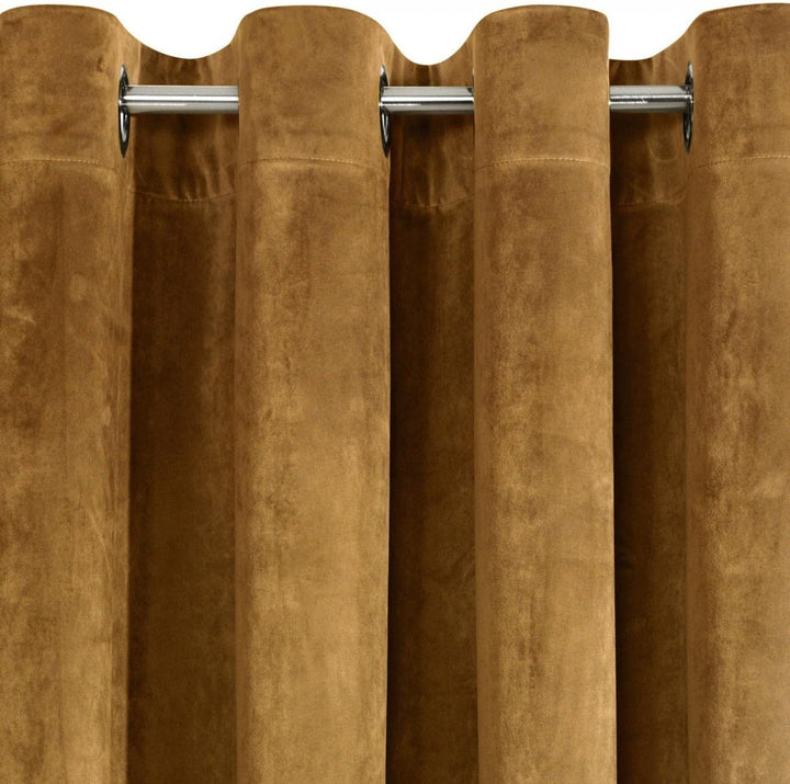Eurofirany Villa Vorhang Samt Velvet Weich 10 Ösen-1 Stk. Edel Gardine Dick 290 g/m2 Elegant Glatt E