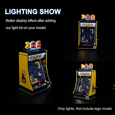 cooldac LED Licht Set für Lego 10323 Icons PAC-Man Arcade Spielkonsole, Licht Set Kompatibel mit Fer