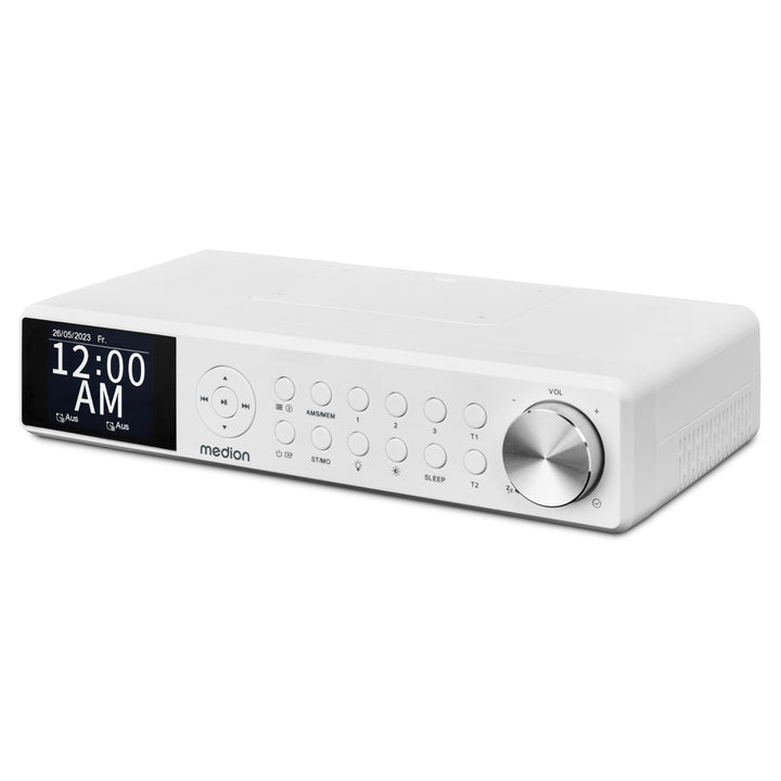 MEDION P66750 Küchen Unterbauradio (DAB+ Küchenradio, PLL UKW Radio, dimmbares TFT Farbdisplay, Koch