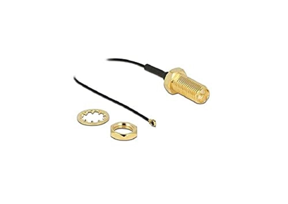 Delock Antennenkabel RP-SMA Buchse zum Einbau zu MHF® 4 Stecker 0.81 35 cm
