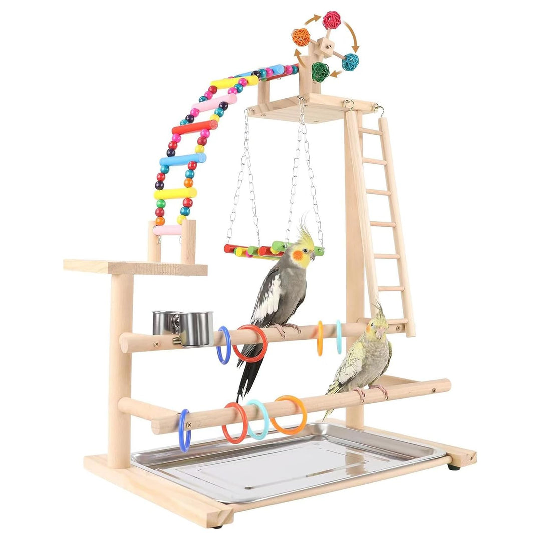 Wellensittiche Spielplatz, Vogelspielplatz, Spielplatz für wellensittiche, Parrot playstand, Vogelsp