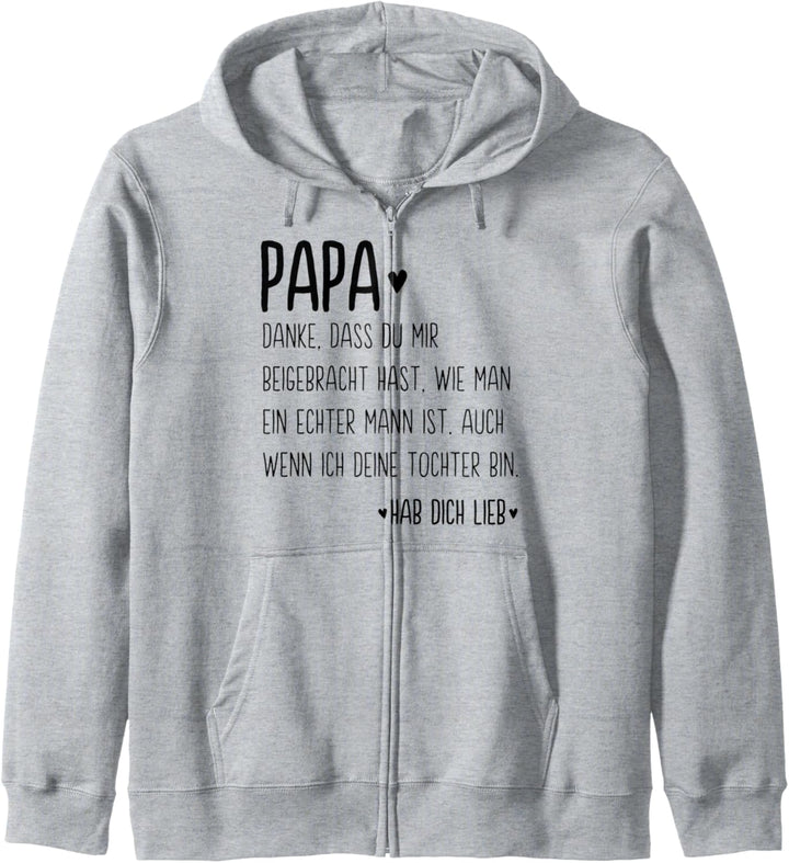 Papa Spruch Tochter Hab Dich Lieb Vatertag Sprüche Vater Kapuzenjacke