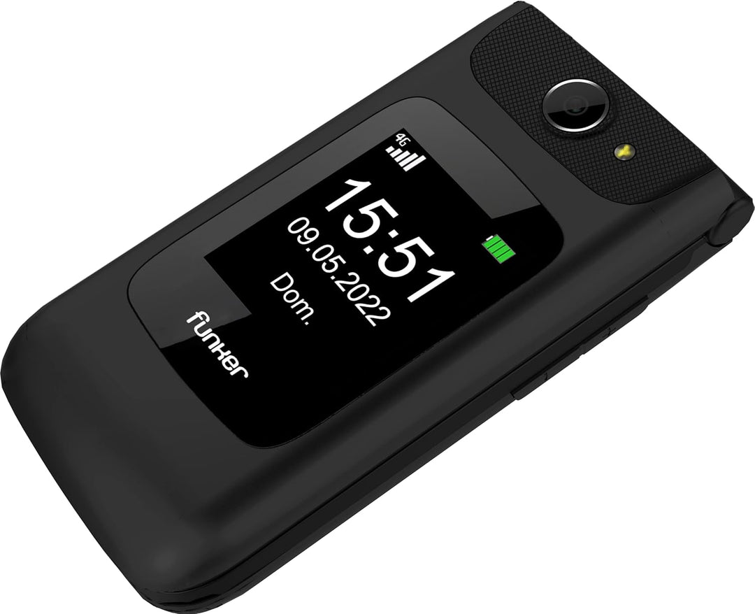 Funker C200 Comfort 4G - 4G Klapphandy für Senioren, grosse Tasten und Tasten, Einfache Bedienung, S