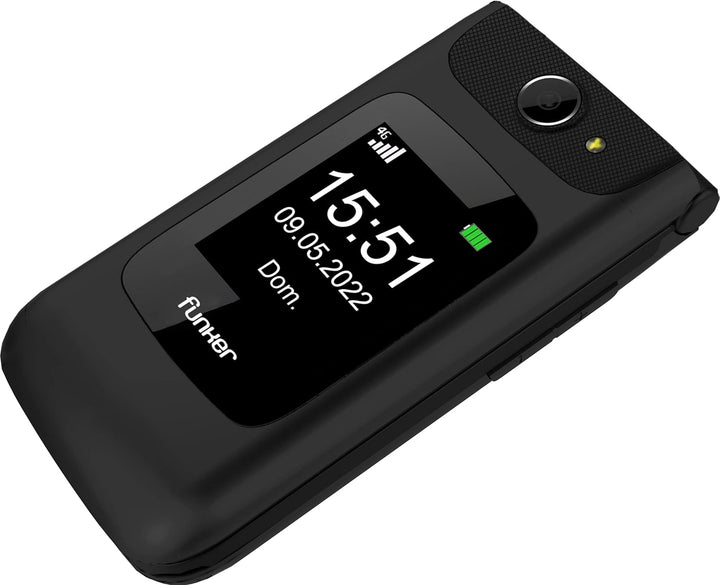 Funker C200 Comfort 4G - 4G Klapphandy für Senioren, grosse Tasten und Tasten, Einfache Bedienung, S