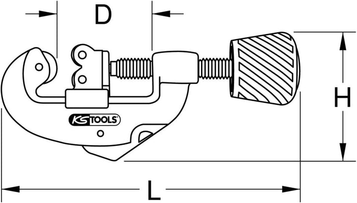 KS Tools 104.1000 Quick-Rohrabschneider, 3-38 mm