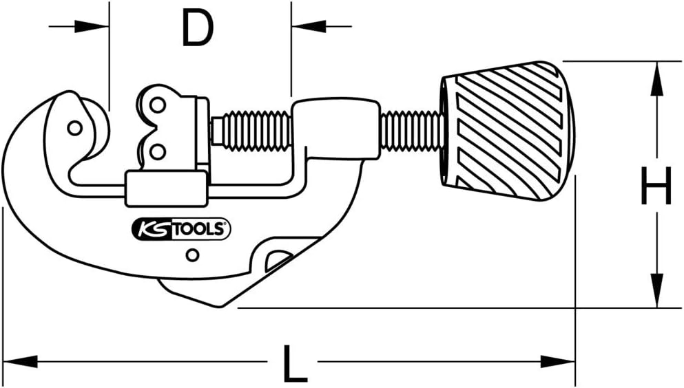KS Tools 104.1000 Quick-Rohrabschneider, 3-38 mm