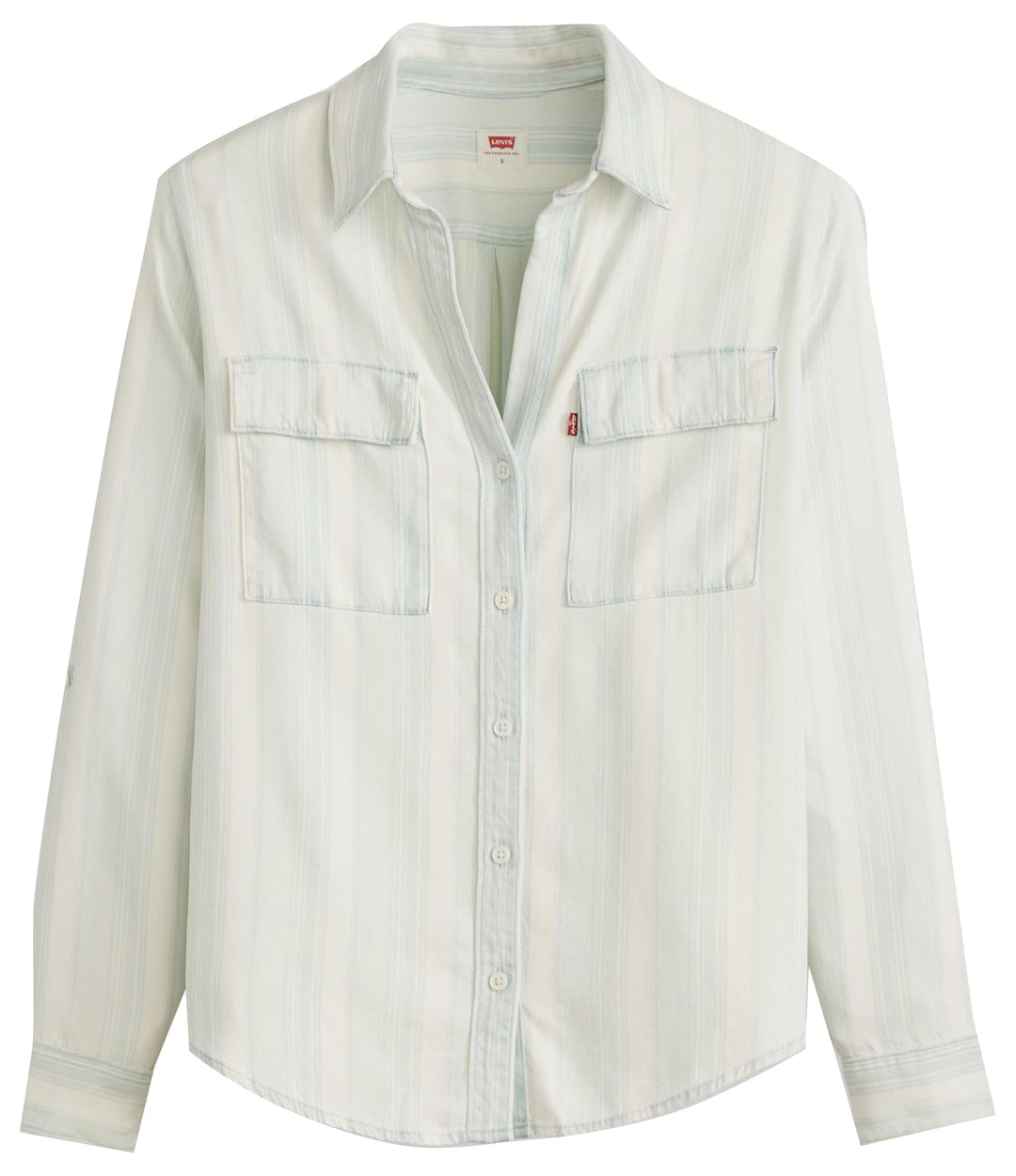Levi's Damen Doreen Utility Hemd XS Colette Stripe Ecru, XS Colette Stripe Ecru