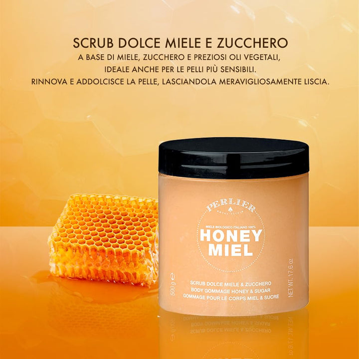Perlier Honey Miel Süsses Körperpeeling Honig & Zucker - 500 ml