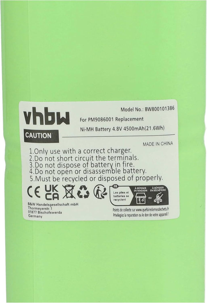 vhbw Akku kompatibel mit Philips PM95, PM93, PM97 Messgerät (4500 mAh, 4,8 V, NiMH)