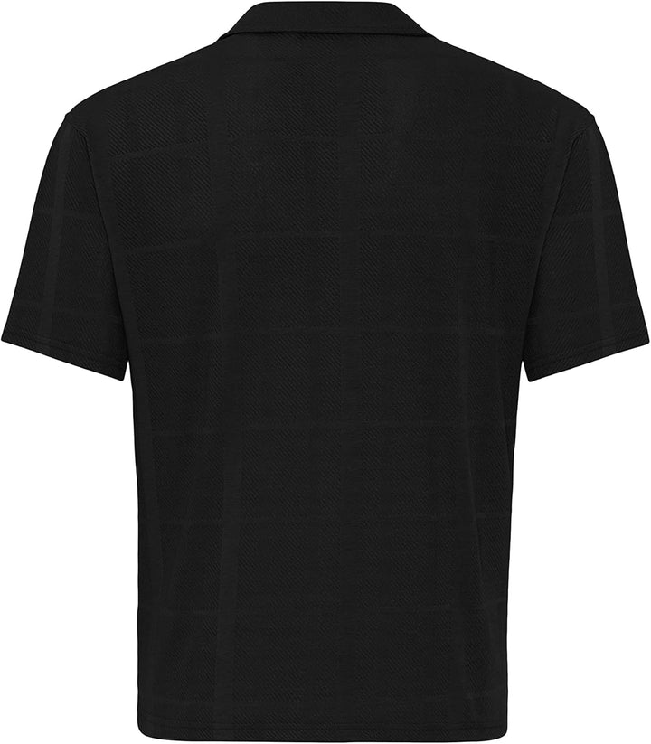 Redbridge Hemd für Herren Freizeit-Hemd Kurzarm Leichter Stoff XXL Schwarz, XXL Schwarz