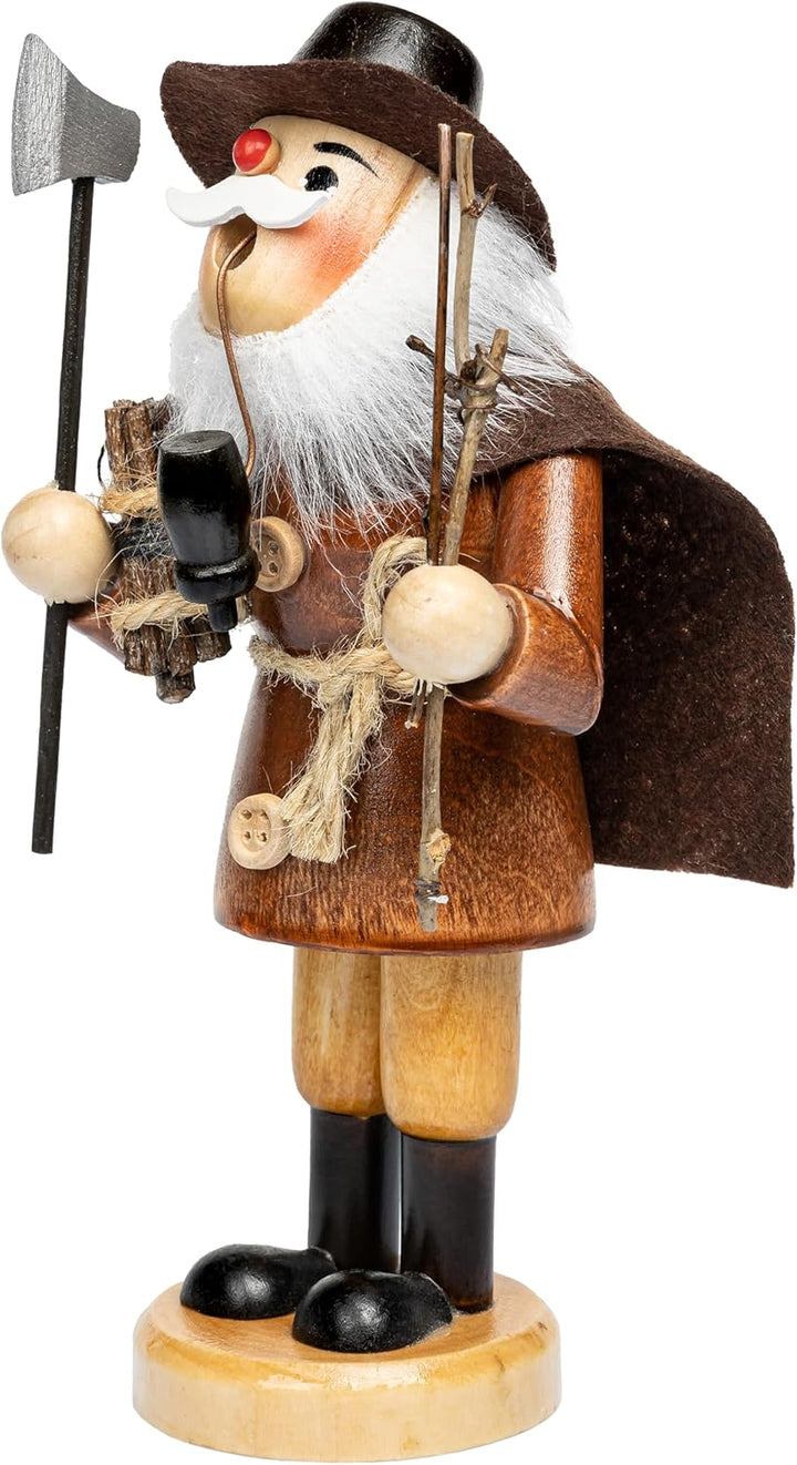 SIKORA Räuchermännchen aus Holz Weihnachtsfigur Deko Räucherfigur - RM-N-19, Farbe/Modell:Holzfäller