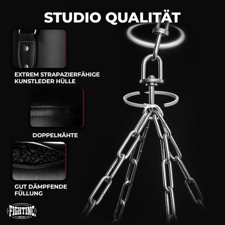 Boxsack Classic GEFÜLLT/UNGEFÜLLT/MIT FÜLLUNG 80 100 120 150 180 cm bis 55kg ideal für Jugend & Erwa
