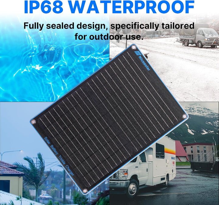 Nicesolar 20W 12V Solarpanel Auto-Batterie Erhaltungsladegerät &amp; Maintainer mit Zigarettenanzünder-S