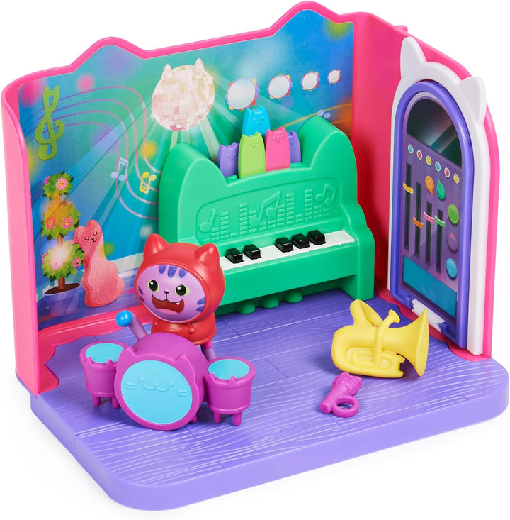 Gabby‘s Dollhouse Deluxe Raum, Groovy Music Room, Musikzimmer mit DJ Katzenminze (engl. DJ Catnip),