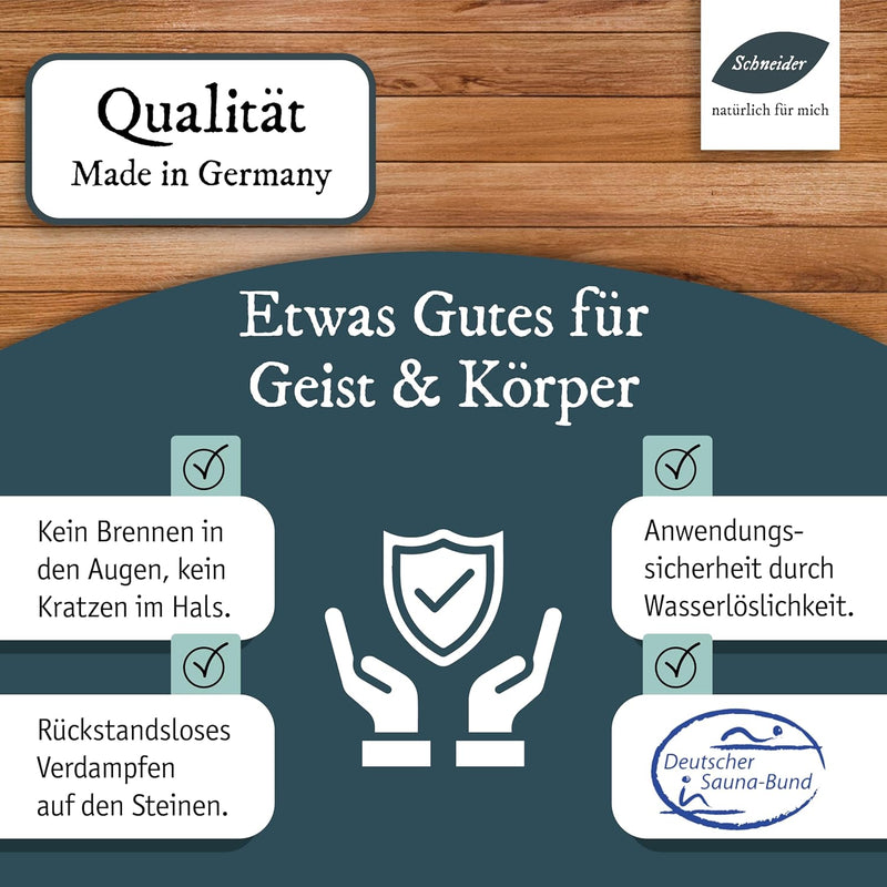 Saunabedarf Schneider - Aufgusskonzentrat Apfel - Zimt - fruchtig-tropischer Saunaaufguss - 250ml In