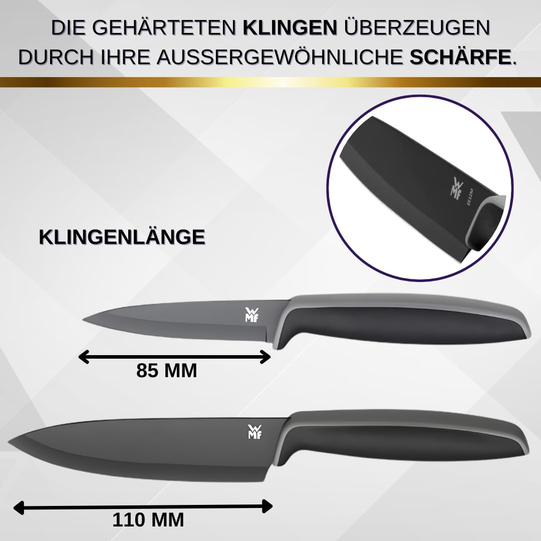 Premium WMF Touch Messerset 2-teilig, Küchenmesser mit Schutzhülle, Personalisierte Geschenke, Kochm