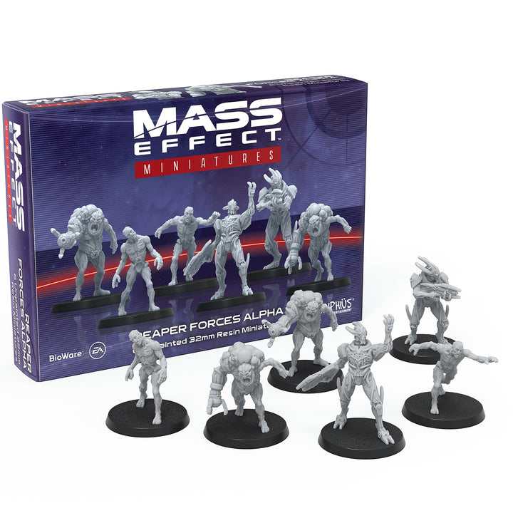 Modiphius Mass Effect Reaper Forces Alpha-Sammler-Miniatur-Set aus Kunstharz – werten Sie Ihr Spiel