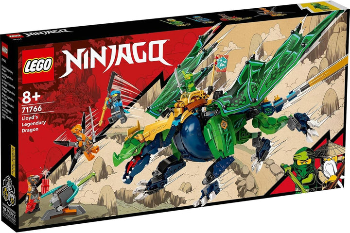 LEGO 71766 NINJAGO Lloyds legendärer Drache, Spielzeug für Jungen und Mädchen ab 8 Jahren mit Drache