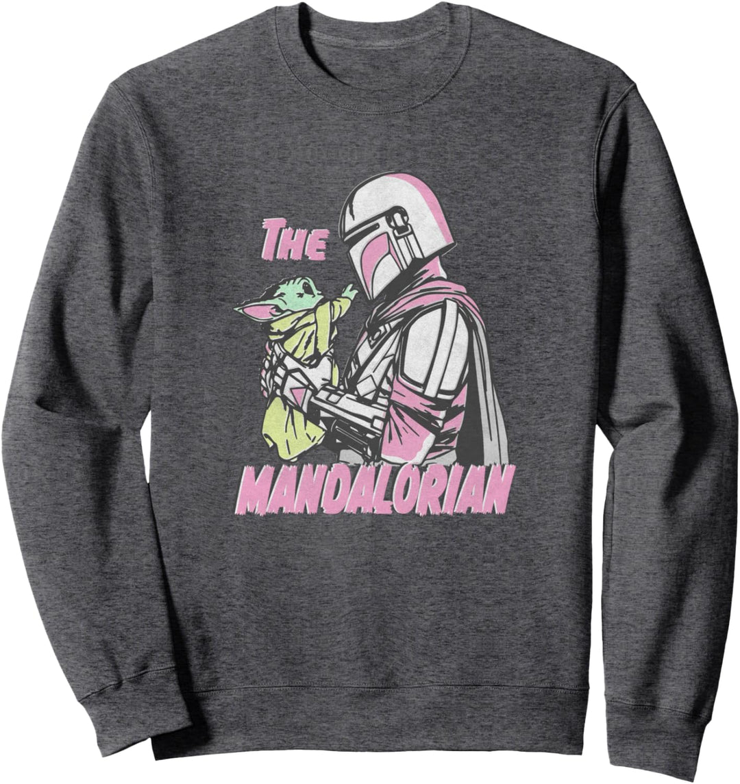 Star Wars: The Mandalorian & The Child Pick Up Pink Tones Sweatshirt
