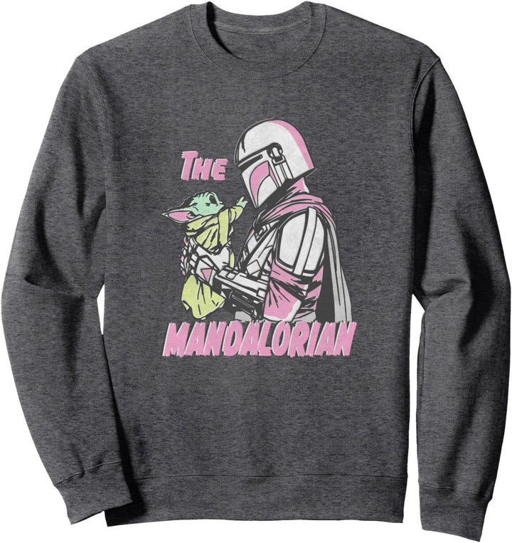 Star Wars: The Mandalorian & The Child Pick Up Pink Tones Sweatshirt
