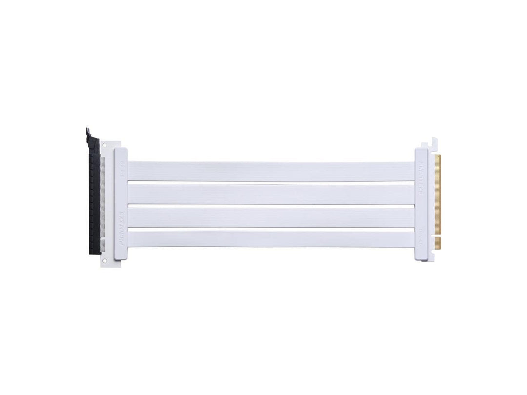 PHANTEKS PCI-E 4.0 x16 Riser Flachband-Kabel, 90 Grad, 30cm - weiss