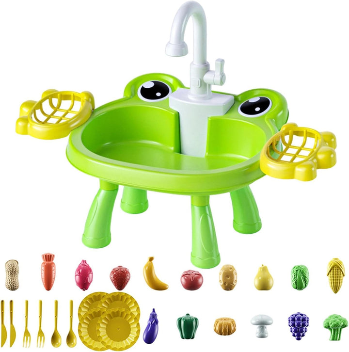 Spielspüle - Realistisch Elektrisch Interaktiv,Kinder Spüle Mit Realistischem Fliessendem Wasser,für