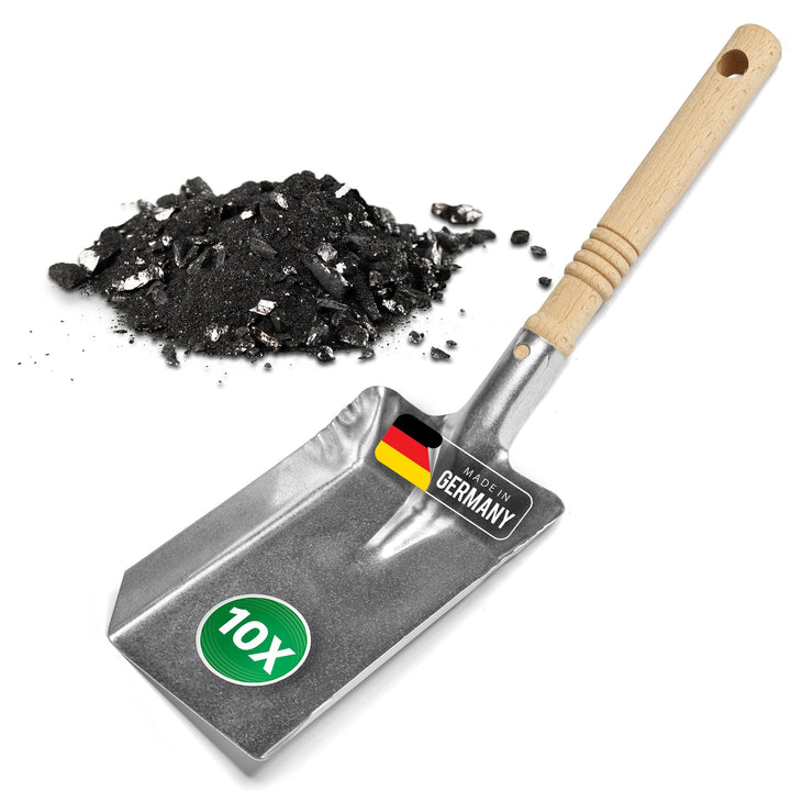 Kohleschaufel Kohlelöffel Ascheschaufel Schaufel Kamin Ofenschaufel (10, Kohleschaufel verzinkt), 10