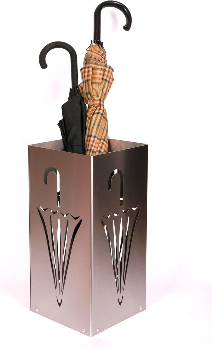 Regenschirmständer Design Umbrella closed, 23 x 23 cm, Edelstahl mattiert, Marke: Szagato, Made in G